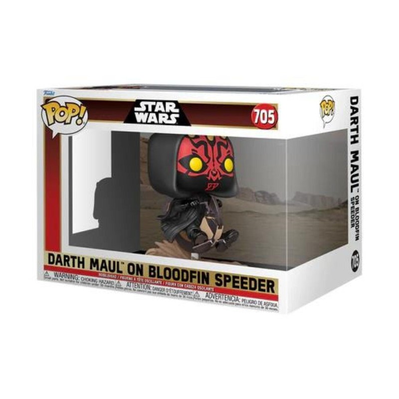 Funko Pop! Deluxe Disney: Star Wars EP1 The Phantom Menace Anniversary - Darth Maul on Bloodfin Speeder #705 Bobble-Head Vinyl Figure