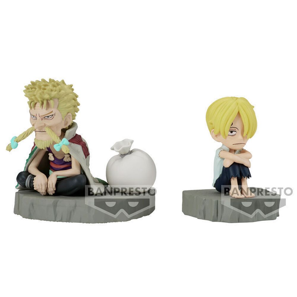 Banpresto WCF - Log Stories: One Piece - Sanji &amp; Zeff Figures (6cm) (88900)