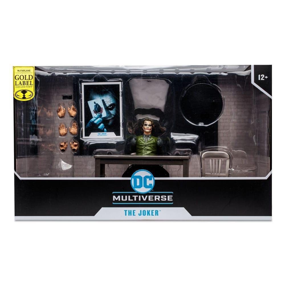 McFarlane DC Multiverse: Gold Label Collection - The Dark Knight - The Joker Interrogation Room Playset (18cm)