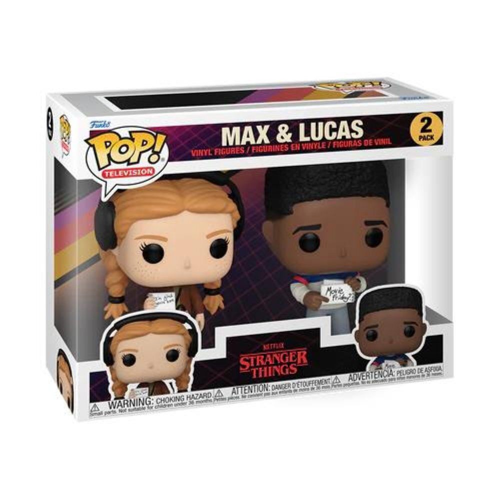 Funko Pop! 2-Pack Television: Stranger Things - Max &amp; Lucas Vinyl Figures