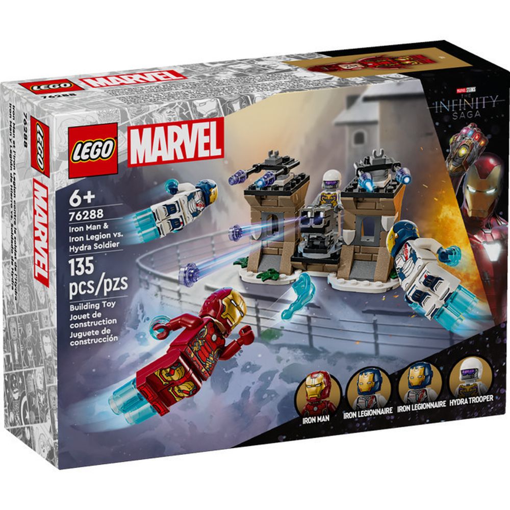 LEGO® Marvel:Iron Man &amp; Iron Legion vs. Hydra Soldier (76288)