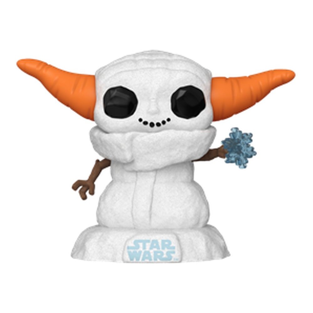 Funko Pop! Disney Star Wars: The Mandalorian Holiday - Grogu Snowman #748 Bobble-Head Vinyl Figure