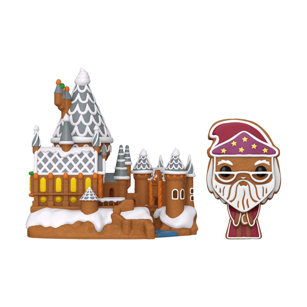 Funko Pop! Town: Harry Potter - Dumbledore &amp; Hogwarts (Gingerbread) #42 Vinyl Figures