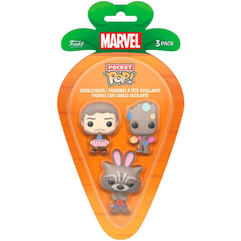 Funko 3-Pack Carrot Pocket Pop!: Guardians of the Galaxy Vinyl Figures