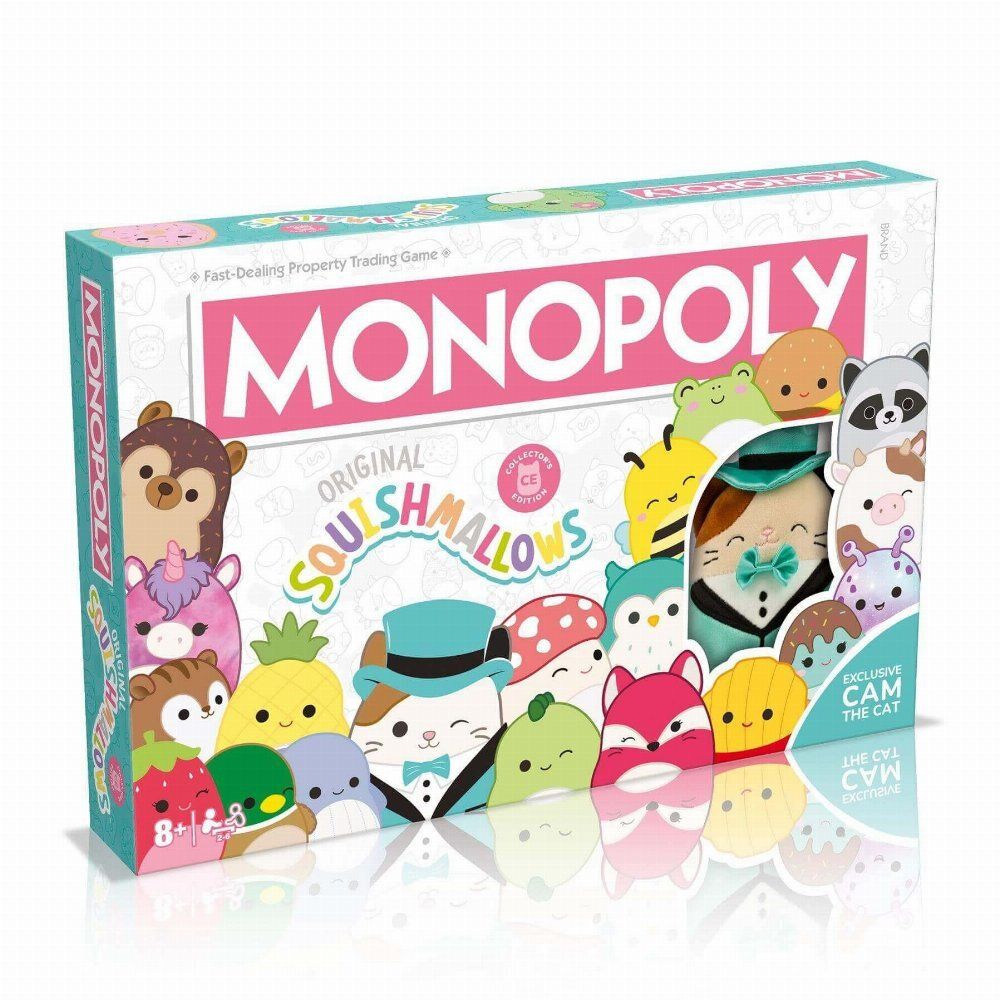 Winning Moves Monopoly: Squishmallows Board Game (Collector's Edition) (English Language) (WM04179-EN1-6)