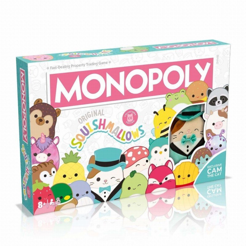 Winning Moves Monopoly: Squishmallows Board Game (Collector's Edition) (English Language) (WM04179-EN1-6)