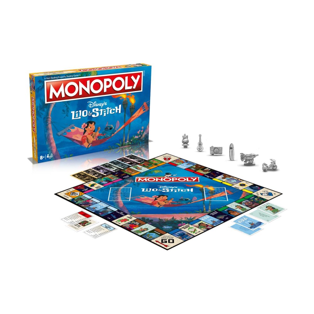 Winning Moves Monopoly: Disney Lilo &amp; Stitch Board Game (English Language) (WM02869-EN1)