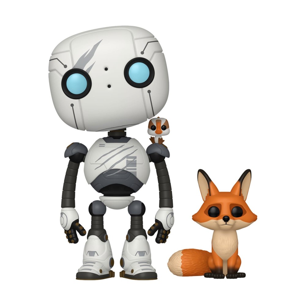 Funko Pop! &amp; Buddy Movies: The Wild Robot - Roz with Brightbill &amp; Fink #1794 Vinyl Figures