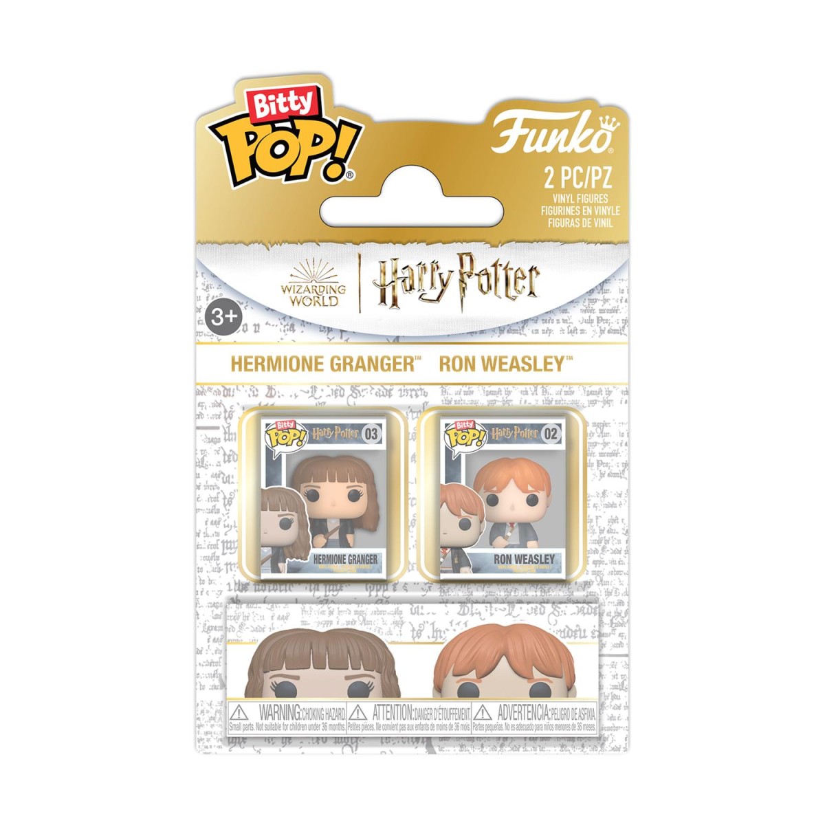 Funko Bitty Pop! 2-pack: Harry Potter - Ron &amp; Hermione Vinyl Figures