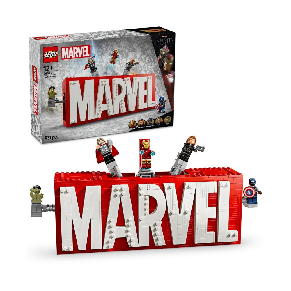 LEGO® Marvel: MARVEL Logo &amp; Minifigures (76313)