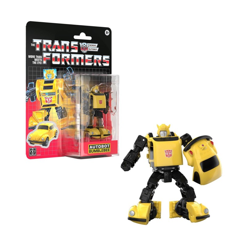 Hasbro Fans Transformers: Heroic Autobot Retro - G1 Autobot Bumblebee Action Figure (13cm) (G1093)