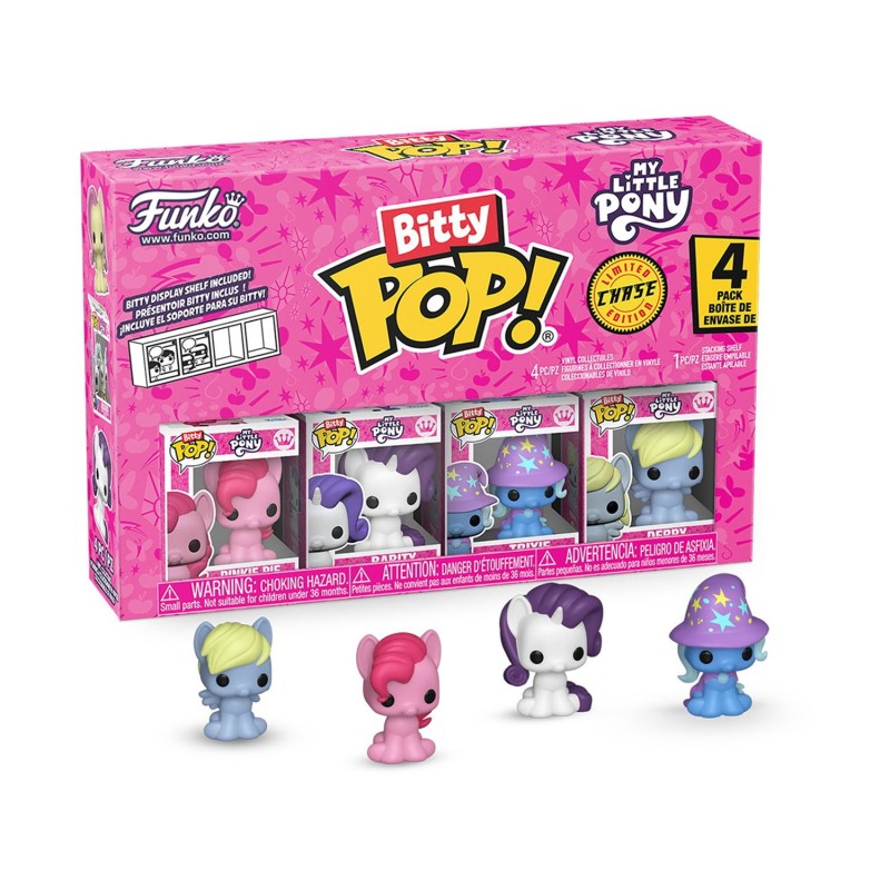 Funko Bitty Pop! 4-Pack: My Little Pony - Pinkie Pie, Rarity, Trixie, Derpy Vinyl Figures