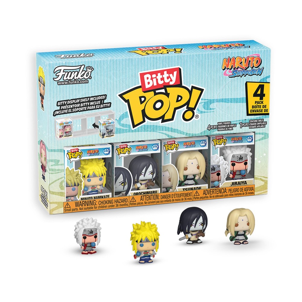 Funko Bitty Pop! 4-Pack: Naruto Shippuden - Tsunade, Minato Namikaze, Orochimaru, Jiraiya Vinyl Figures
