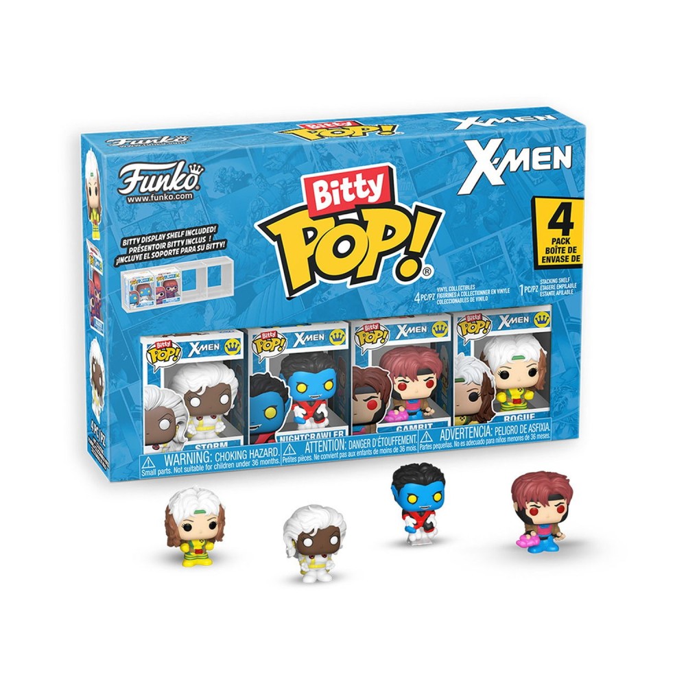 Funko Bitty Pop! 4-Pack: X-Men - Rogue, Nightcrawler, Gambit, Storm Vinyl Figures