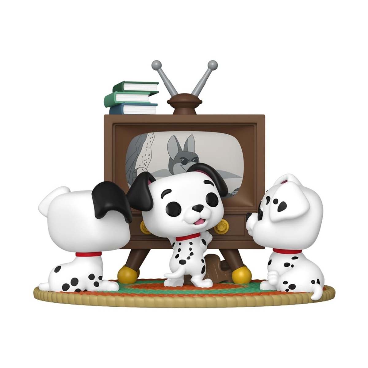 Funko Pop! Moment: 101 Dalmatians - Rolly, Patch, &amp; Lucky with TV #1664 Vinyl Figure