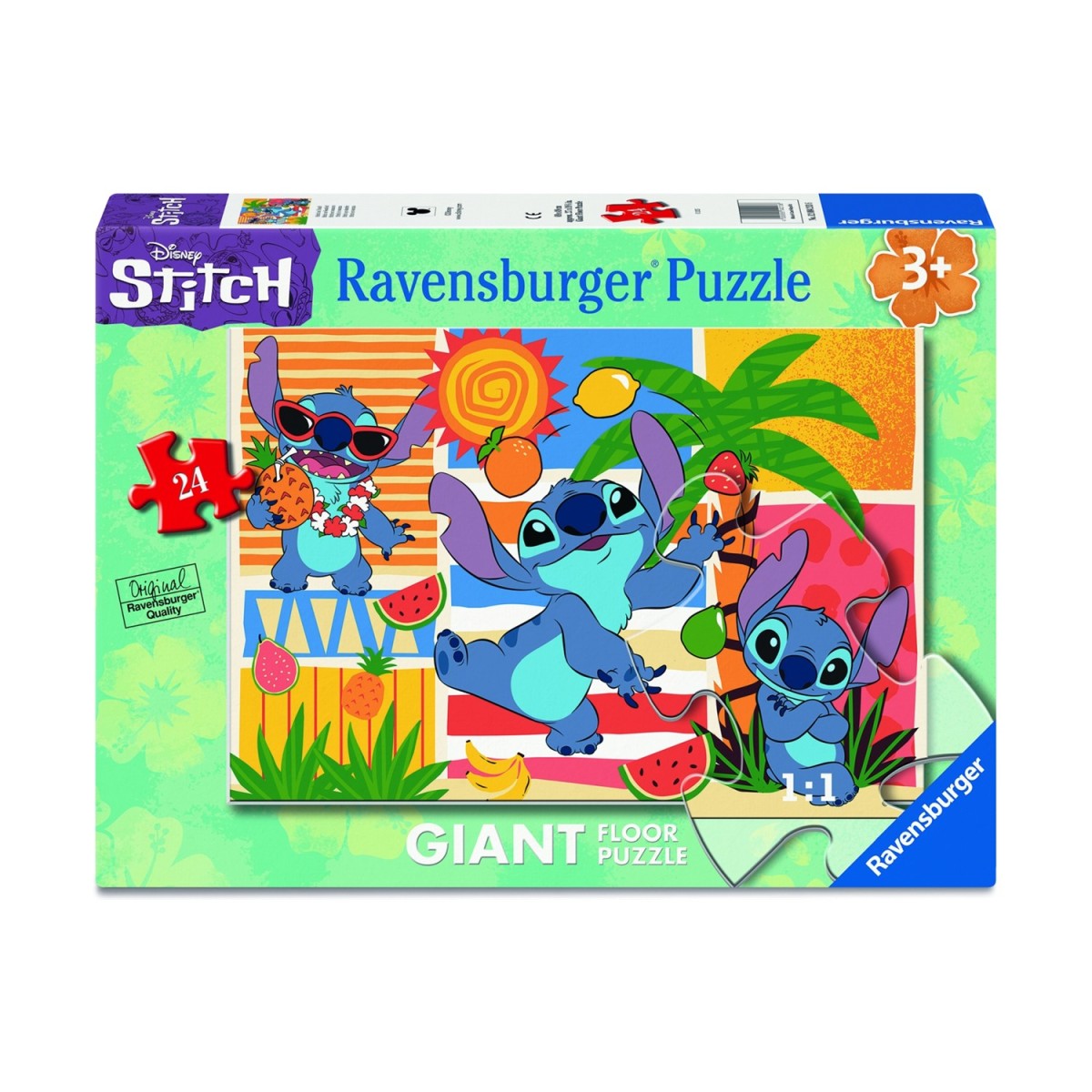Ravensburger Disney Puzzle: Stitch on Vacation - Giant Floor Puzzle (24pcs) (12004213)