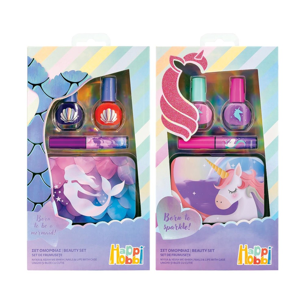 AS Happi Hobbi: Beauty Set - Born to be a Mermaid Nails &amp; Lips with Case (1081-60003)