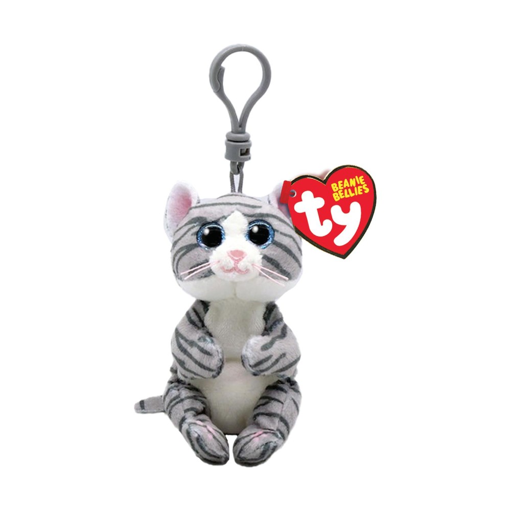 AS TY Beanie Bellies: Mitzi the Grey Cat - Keychain Plush 8,5cm (1607-43100)