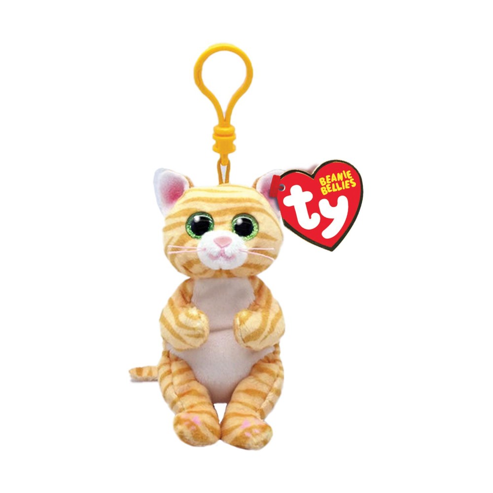 AS TY Beanie Bellies: Mango the Gold Striped Cat - Keychain Plush 8,5cm (1607-43112)