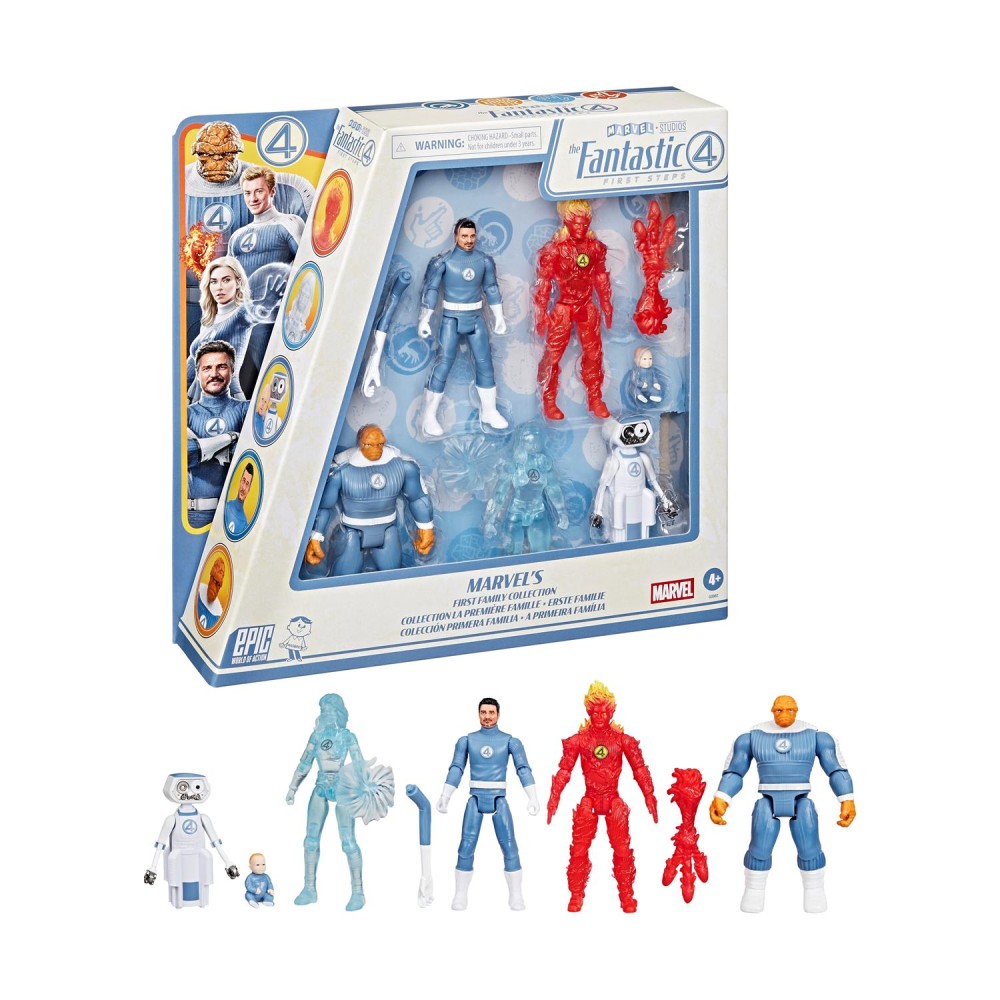 Hasbro Marvel Studios Epic World of Action: The Fantastic 4 First Steps - Marvel's First Family Collection Figures (G0982)