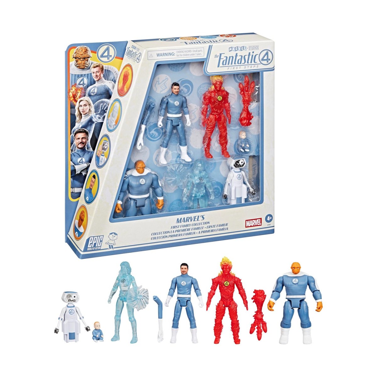 Hasbro Marvel Studios Epic World of Action: The Fantastic 4 First Steps - Marvel's First Family Collection Figures (G0982)