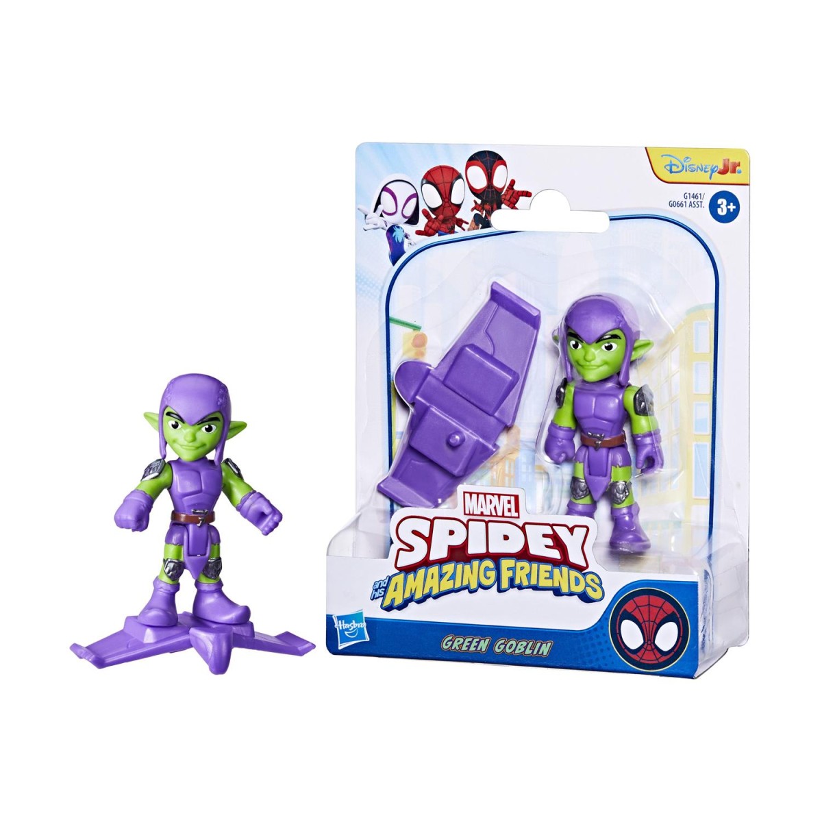 Hasbro Disney Jr. Marvel: Spidey And His Amazing Friends - Green Goblin 3'' Figure (G1461)