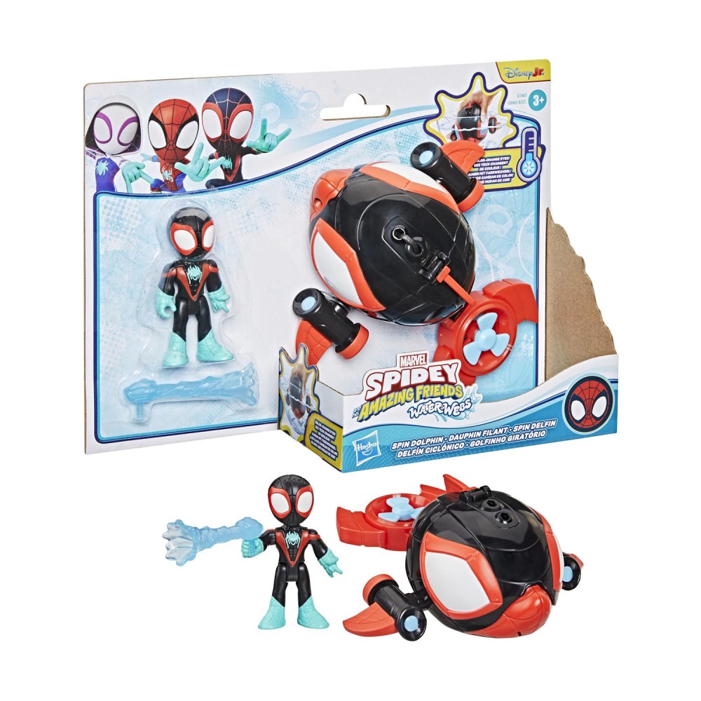 Hasbro Disney Jr. Marvel: Spidey And His Amazing Friends Waterwebs - Spin Dolphin Figure &amp; Vehicle (G1465)