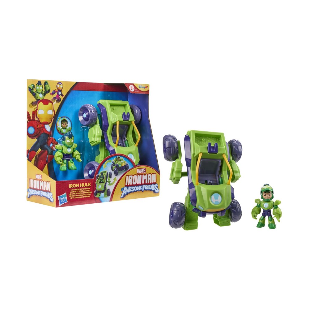 Hasbro Marvel Iron Man And His Awesome Friends: Iron Hulk - 2 in 1 Mech Suit Figure &amp; Vehicle (G1475)