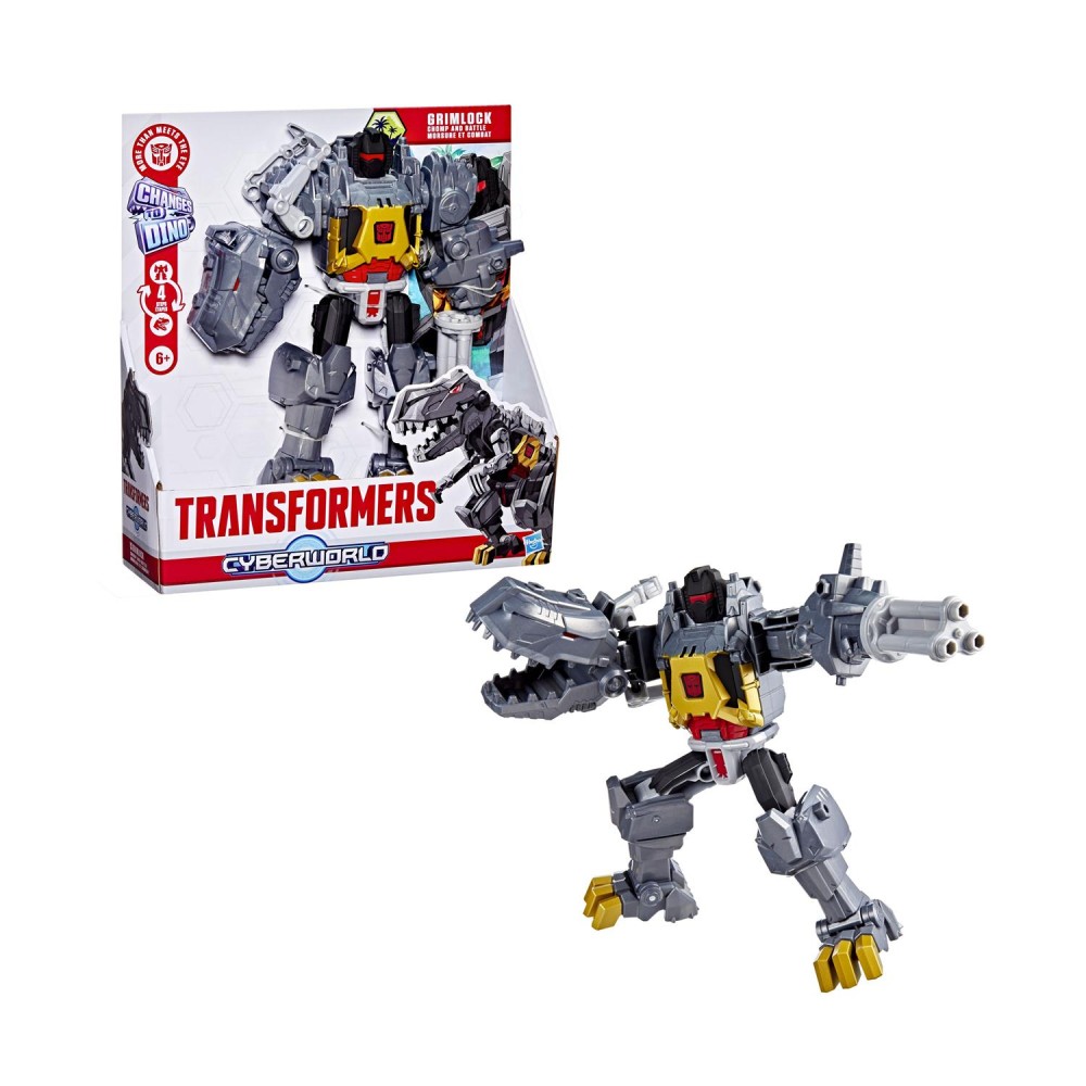 Hasbro Transformers Changes to Dino: Cyberworld - Chomp &amp; Battle Grimlock Action Figure (G0748)
