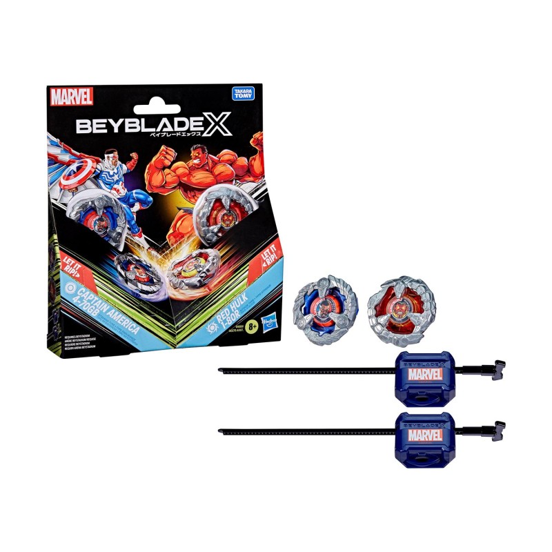 Hasbro Bey Blade: Marvel Collab - Multipack Captain America Red Hulk (G1690)