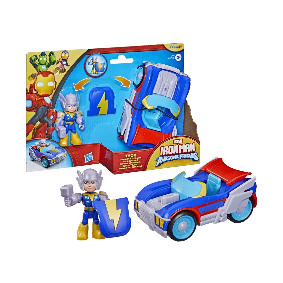 Hasbro Marvel: Iron Man And His Awesome Friends -Thor Thunder Roadracer Vehicle (G2692)