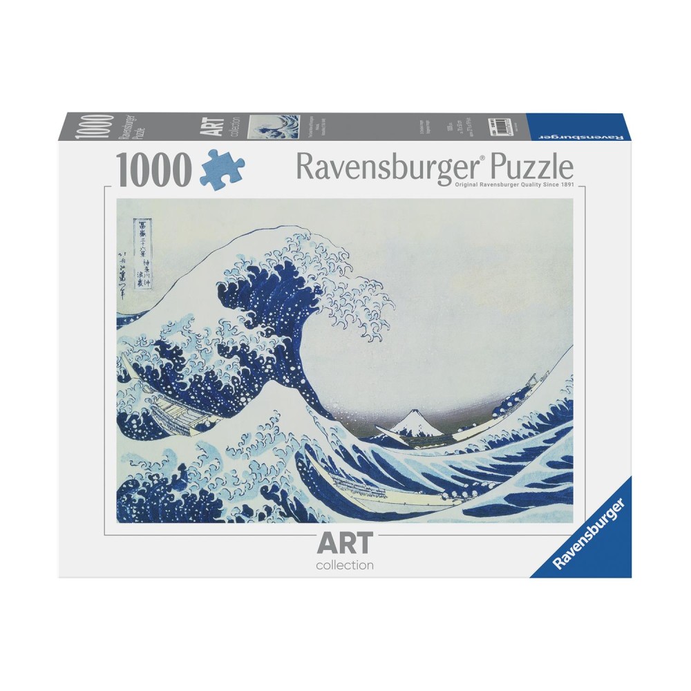 Ravensburger Puzzle: Art Collection - The Great Wave of Kanagawa by Hokusai, Katsushika (1760-1849) (1000 pcs) (12000107)