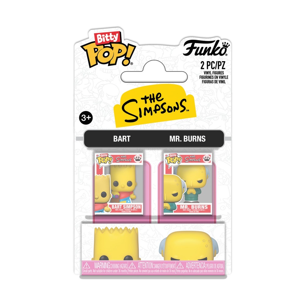 Funko Bitty Pop! 2-Pack: The Simpsons - Bart Simpson &amp; Mr. Burns Vinyl Figures