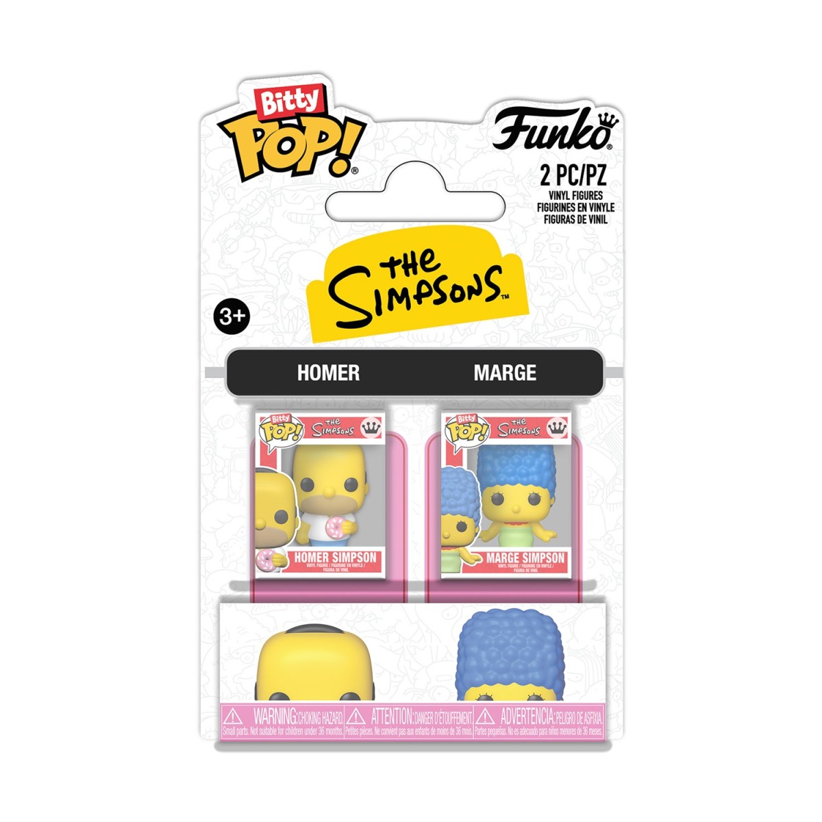 Funko Bitty Pop! 2-Pack: The Simpsons - Homer &amp; Marge Vinyl Figures