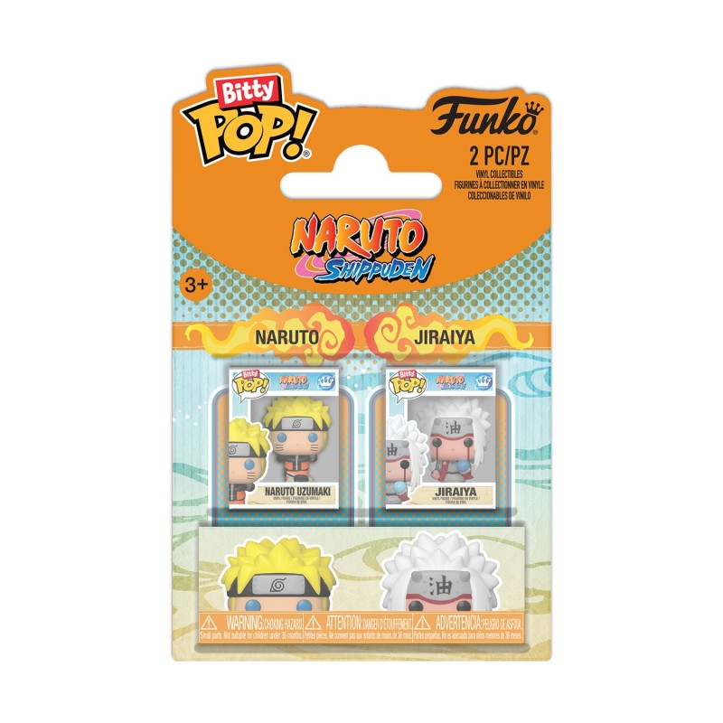 Funko Bitty Pop! 2-Pack: Naruto Shippuden - Naruto &amp; Jiraiya Vinyl Figures