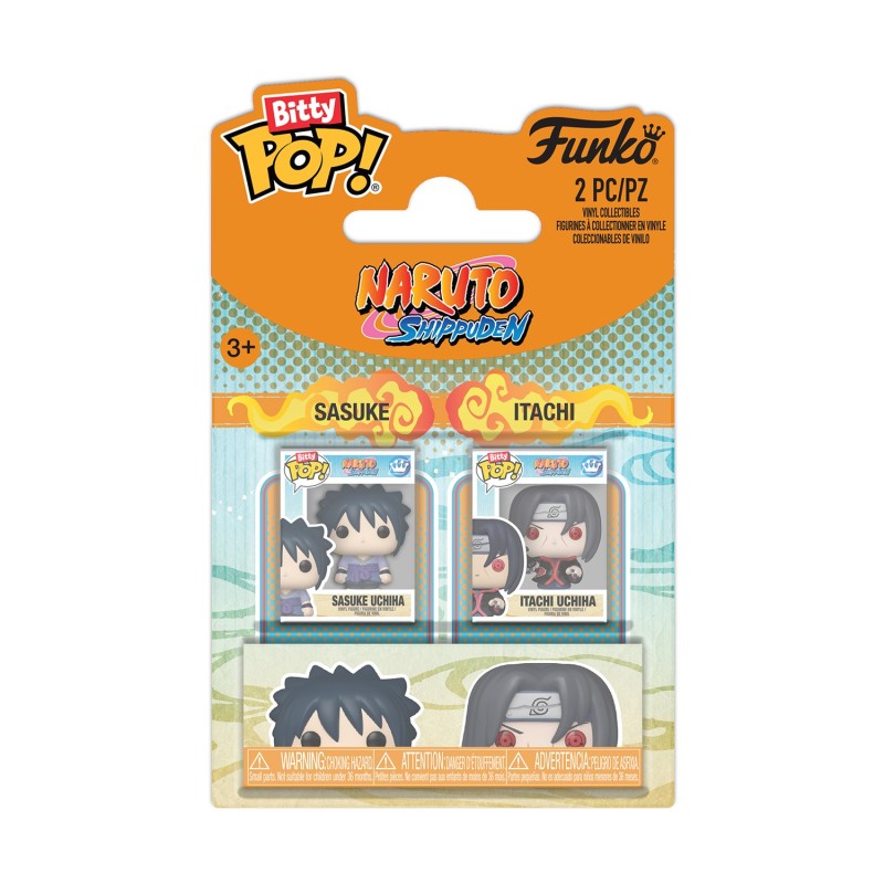 Funko Bitty Pop! 2-Pack: Naruto Shippuden - Sasuke &amp; Itachi Vinyl Figures