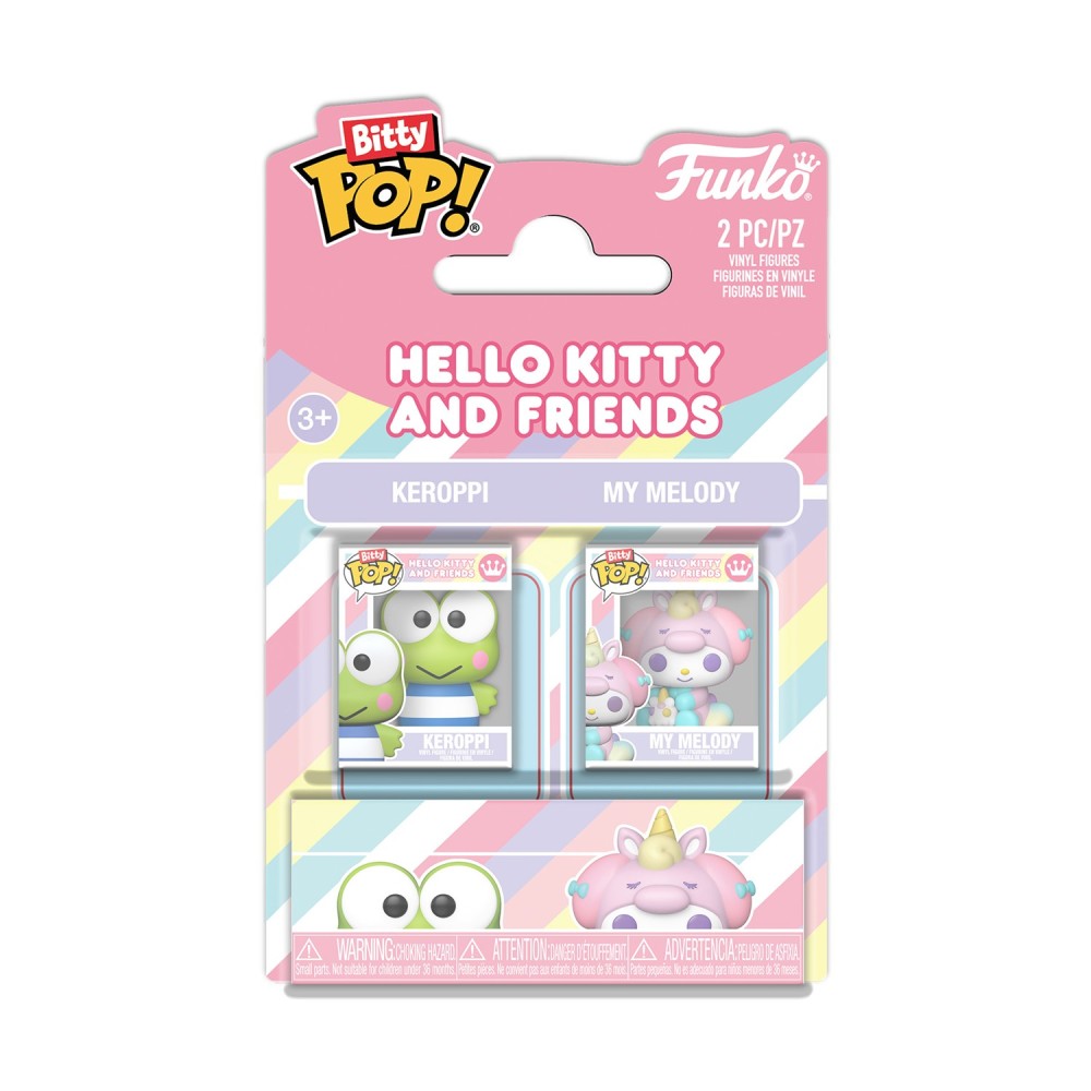 Funko Bitty Pop! Sanrio 2-Pack: Hello Kitty &amp; Friends - Keropi &amp; My Melody Vinyl Figures