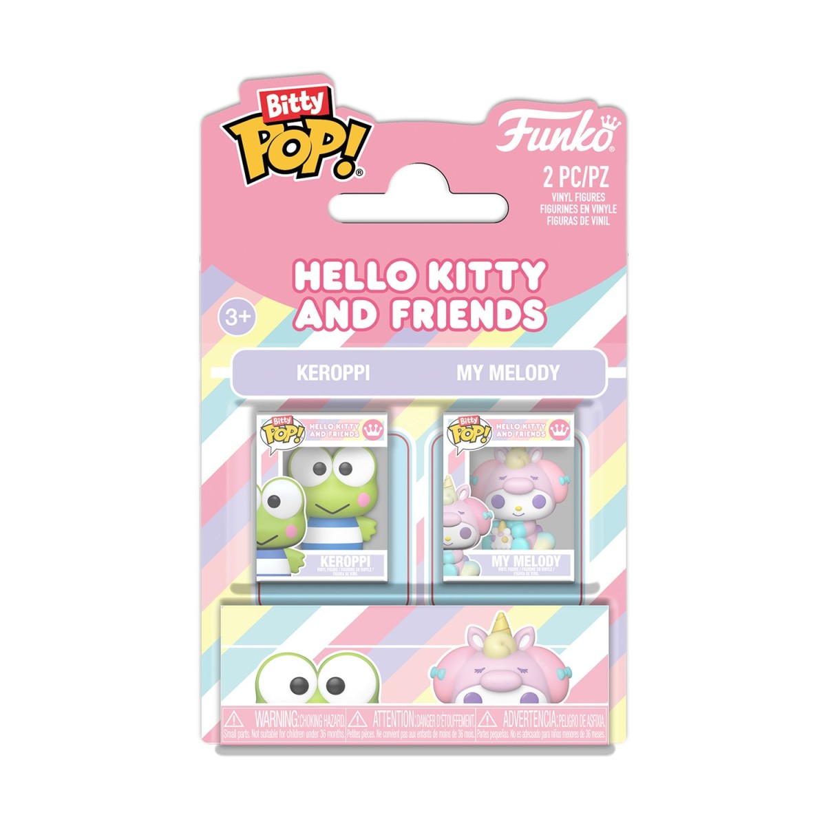 Funko Bitty Pop! Sanrio 2-Pack: Hello Kitty &amp; Friends - Keropi &amp; My Melody Vinyl Figures