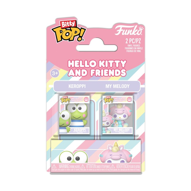 Funko Bitty Pop! Sanrio 2-Pack: Hello Kitty &amp; Friends - Keropi &amp; My Melody Vinyl Figures