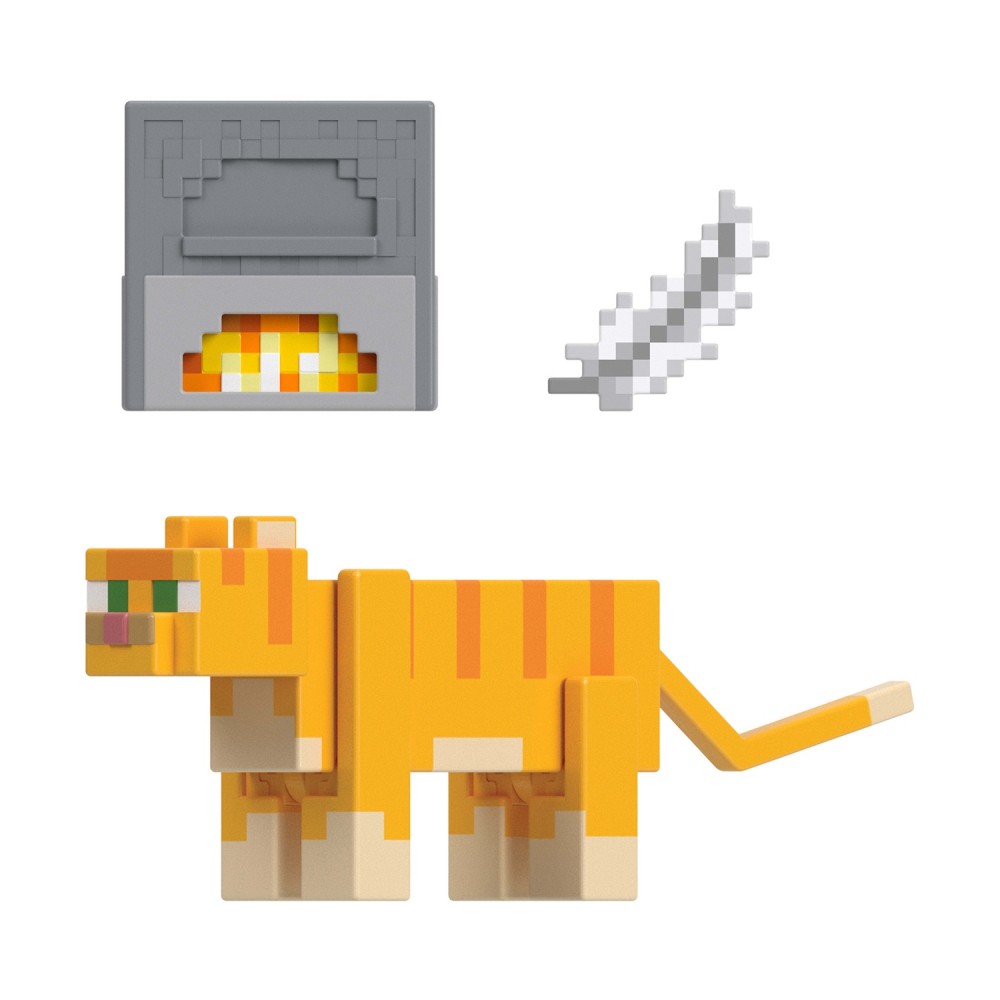 Mattel Minecraft: - Figures 8Cm – Mc 3.25" Red Tabby Cat (JJT03)
