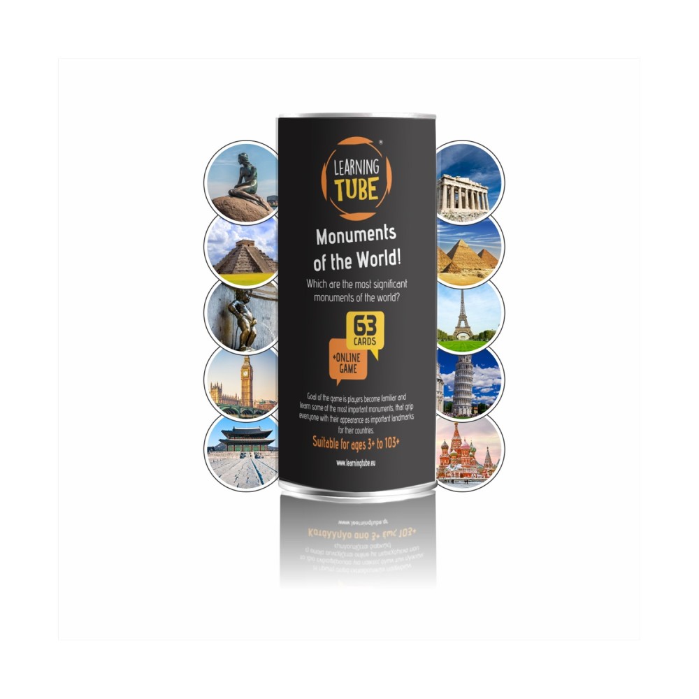 K-Toyz Learning Tubes: Monuments Of The World (English Language) (LT-011)