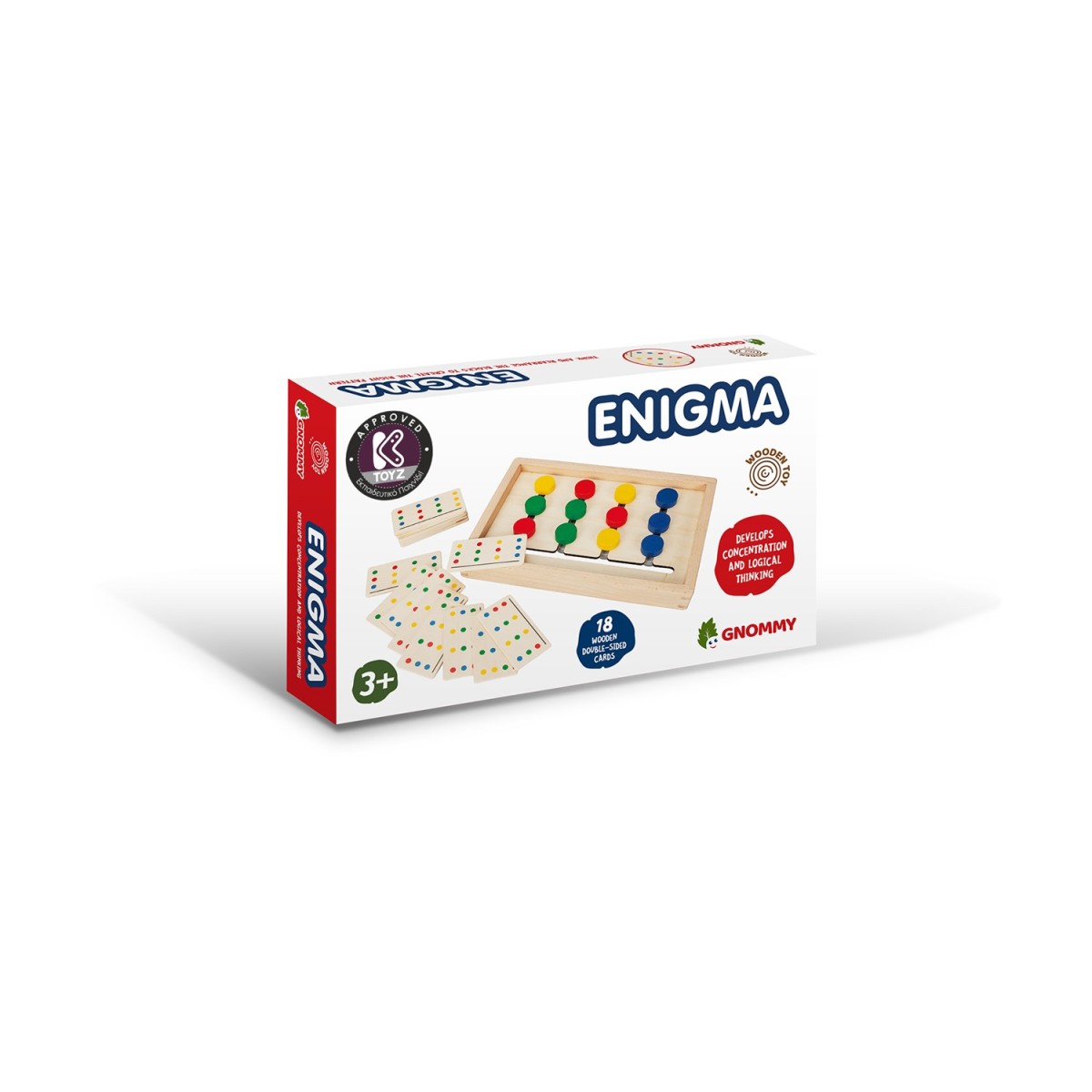 K-Toyz Επιτραπέζιο: Enigma Ξύλινο Εκπαιδευτικό Παιχνίδι (Greek&amp; English Language) (ASK-02)