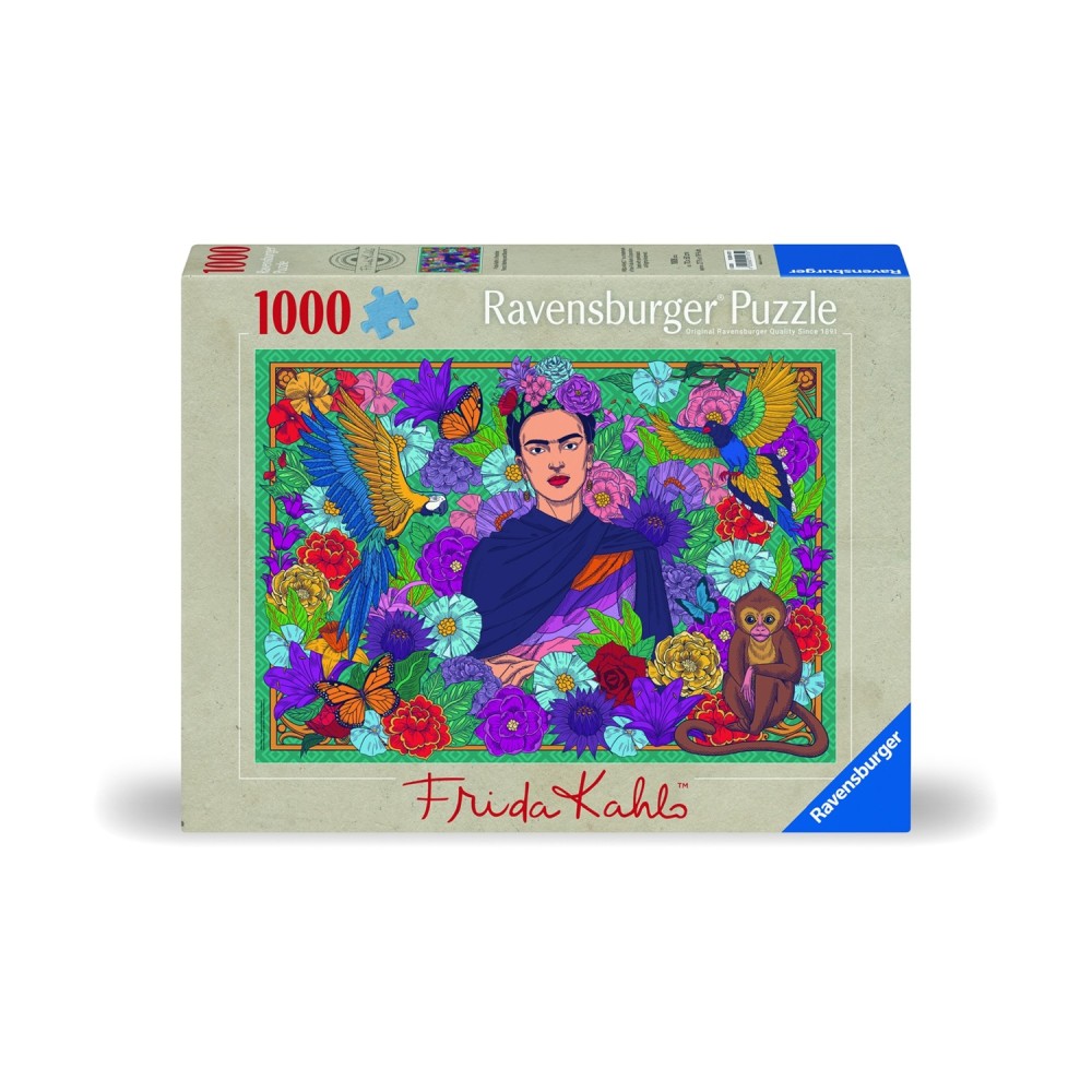 Ravensburger Puzzle: Frida Khalo's Pradise - Parrot, Monkey and Blooms (1000pcs) (12001475)