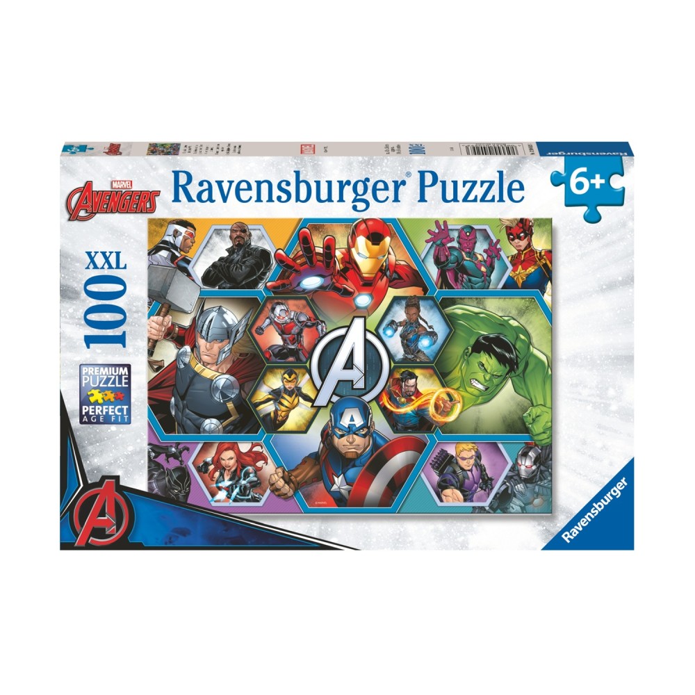 Ravensburger XLL Puzzle: Marvel Avengers - Earth's Mightiest Heroes (100pcs) (12004029)