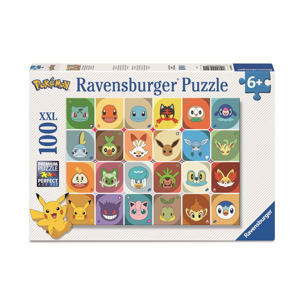 Ravensburger Puzzle Pokemon: Pokemon faces - XXL Puzzle (100pcs) (12004320)