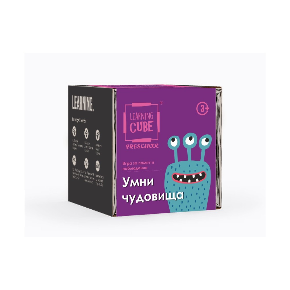 K-Toyz Learning Cubes: Clever Monsters Spot The Differences &amp; Memo (Bulgarian Language) (LC-028)