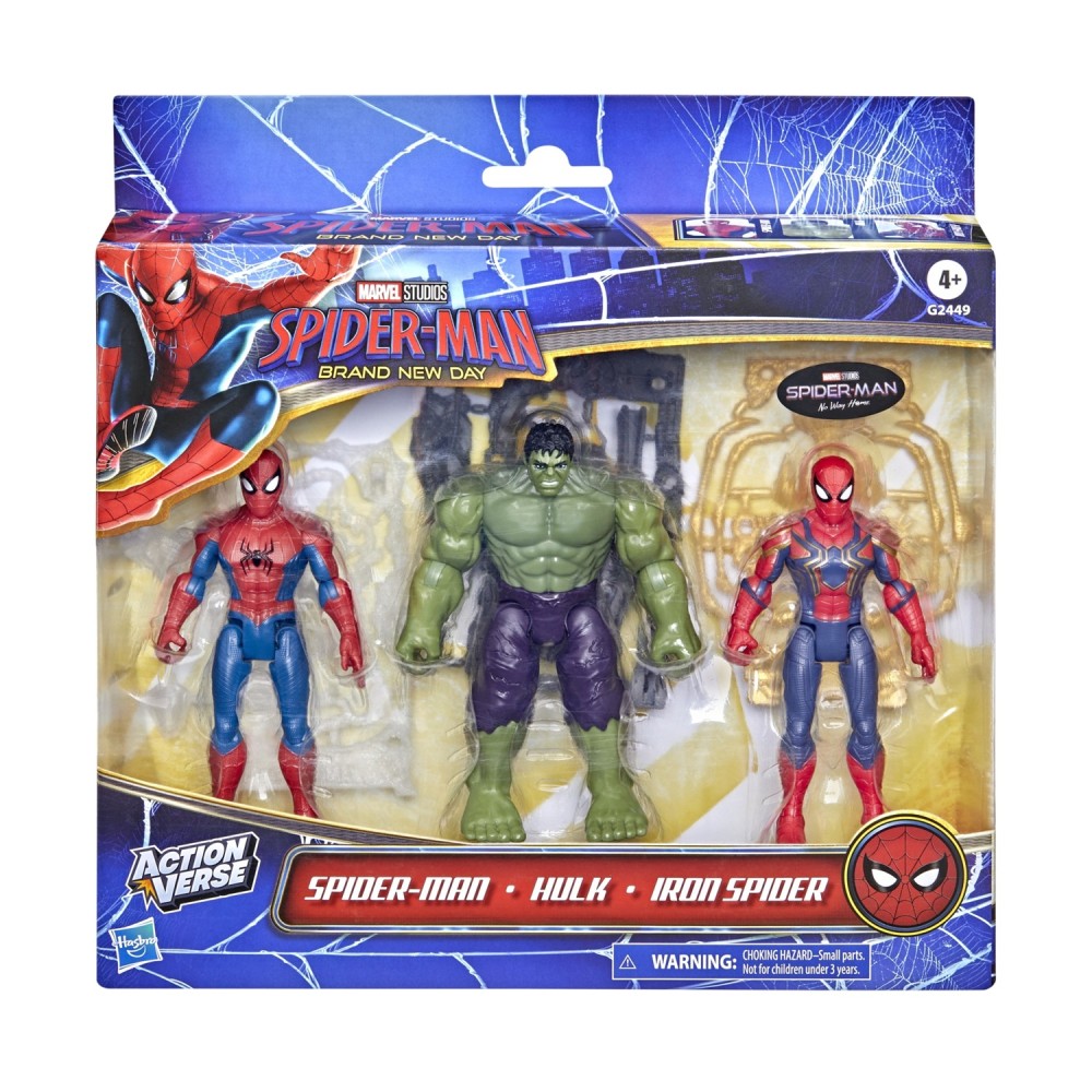 Hasbro Marvel: Spider-Man - Brand New Day - Spider-Man, Hulk &amp; Iron Spider (G2449)