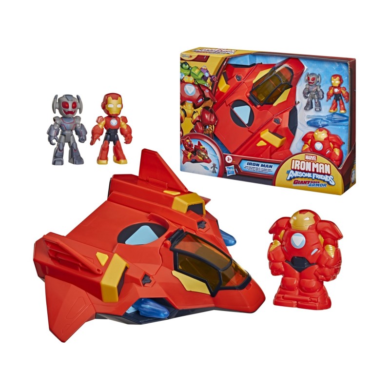 Hasbro Marvel: Iron Man &amp; His Awesome Friends - Giant-Sized Armor Jet Playsets (G1994)