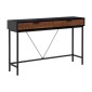 ΚΟΝΣΟΛΑ Fylliana FL2405 GREY OAK-ΜΑΥΡΟ ΧΡΩΜΑ 120x30x76εκ