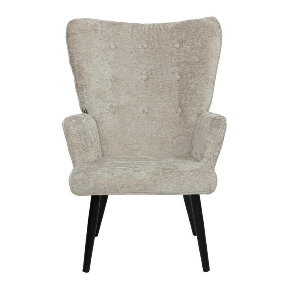 ΠΟΛΥΘΡΟΝΑ Fylliana "Meliora" ΜΕ ΜΕΤΑΛΛΙΚΑ ΠΟΔΙΑ ΜΠΕΖ-ΜΑΥΡΟ ΧΡΩΜΑ 67x74x97εκ